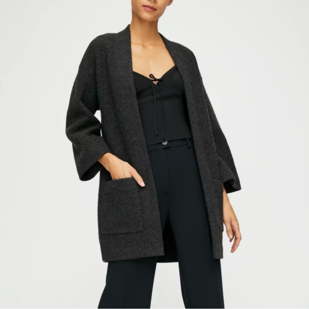 ARITZIA Wilfred Brullon Wool Cardigan Coat size S